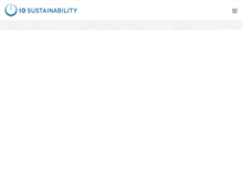 Tablet Screenshot of iosustainability.com